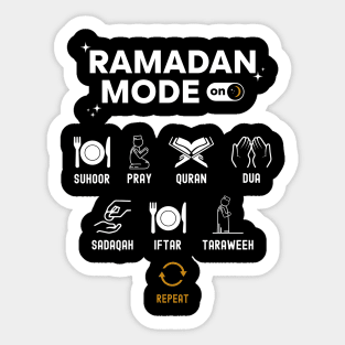 Ramadan Fasting Mode On Ramadan Kareem 2024 Sticker